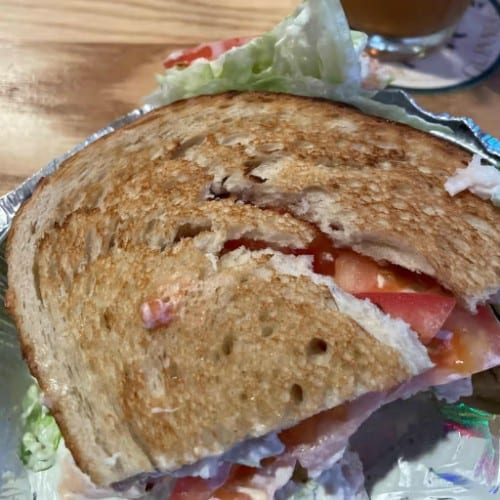 Shrimp Salad Sandwich.