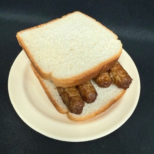 Turkey Sausage Sandwich.