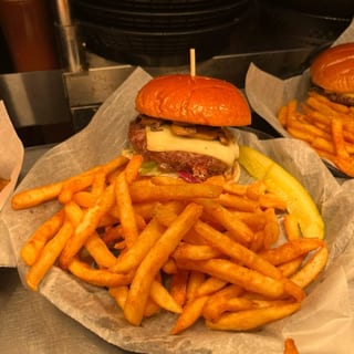 Mushroom Swiss Burger