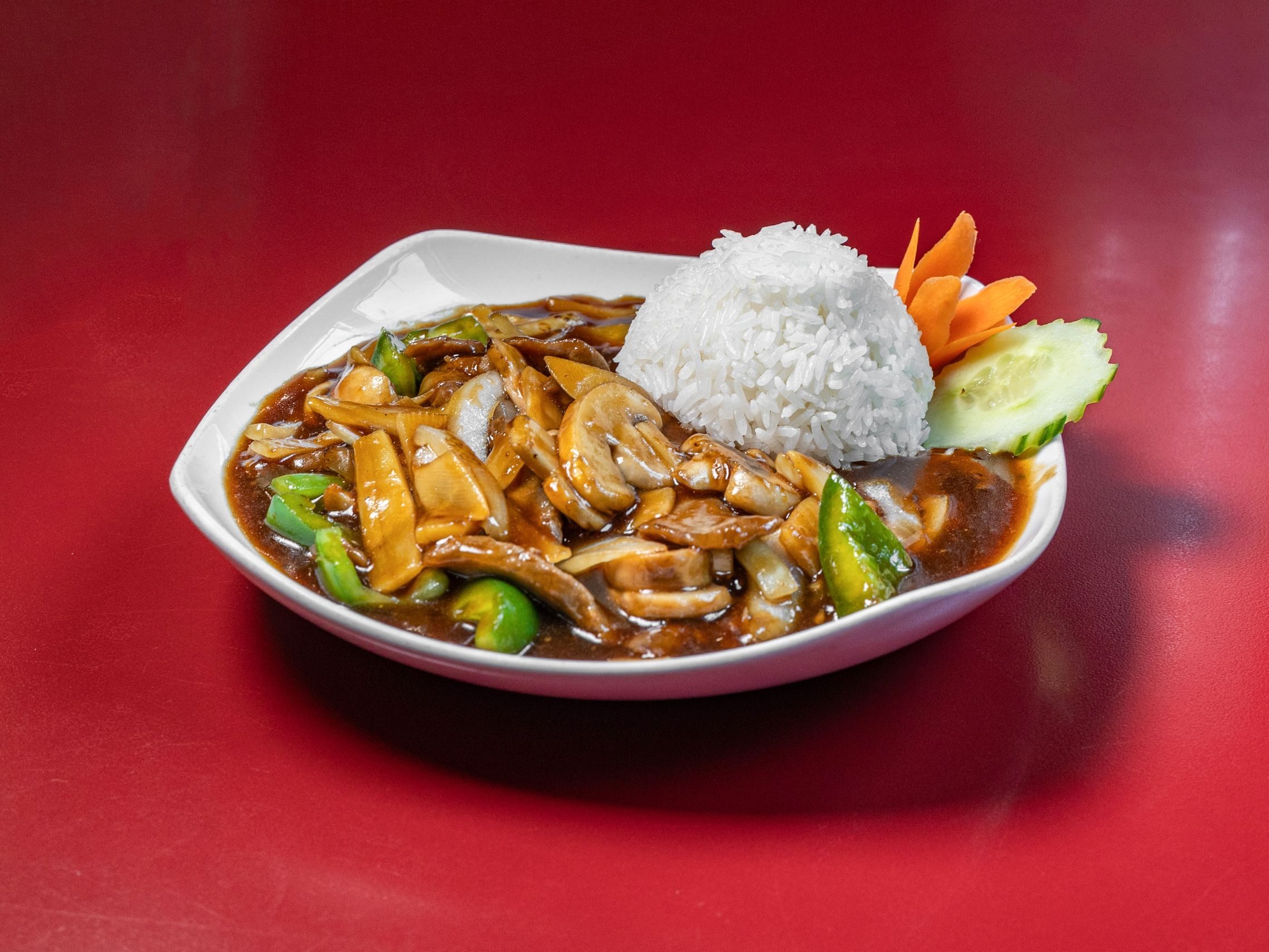 H21 Beef Pepper Steak.