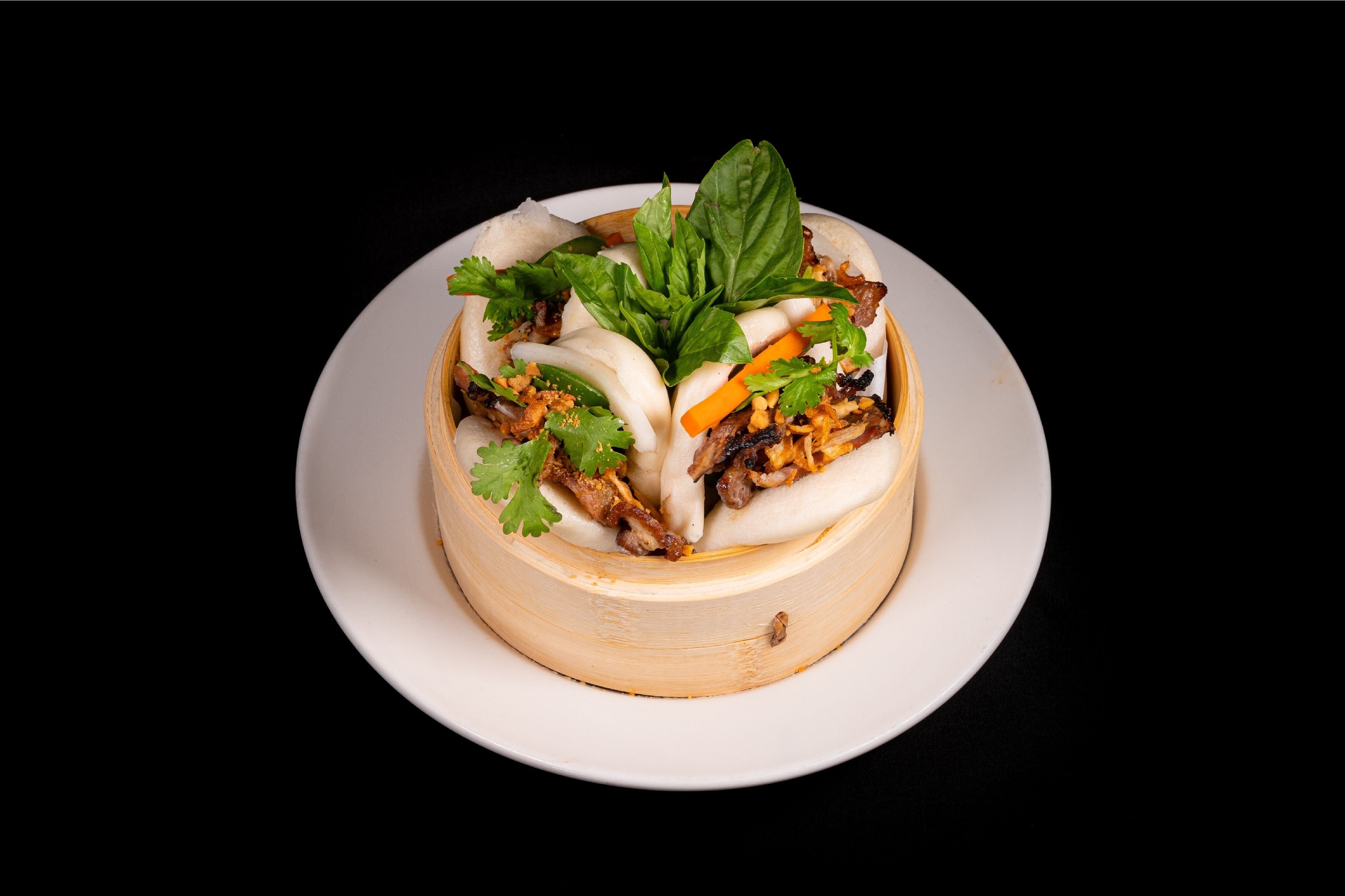 Grilled Pork Bao (Banh Bao Heo Nuong).