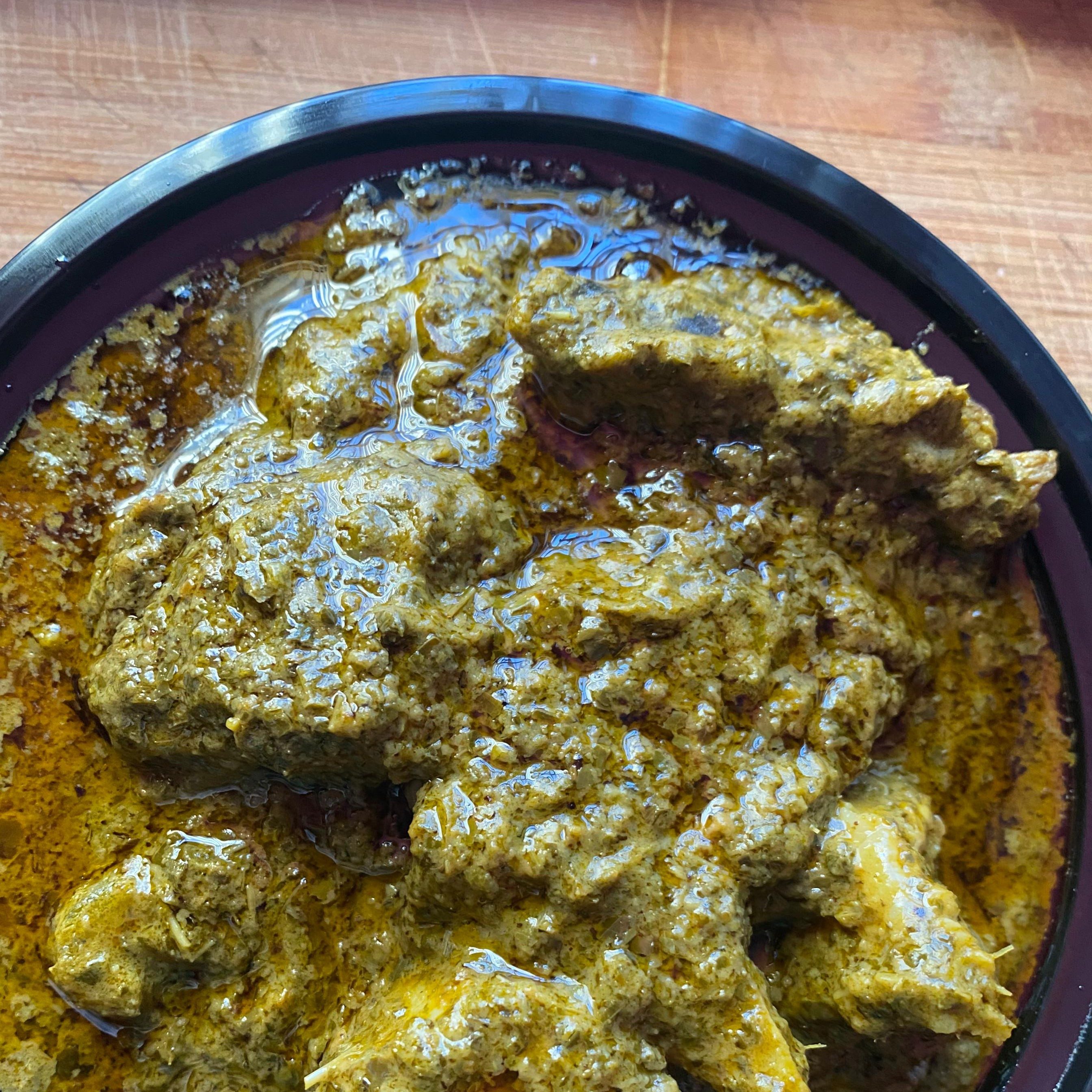 Casava Leaf & White Rice.