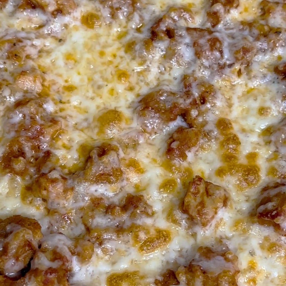 Chicken Cutlet Parmesan Pizza.