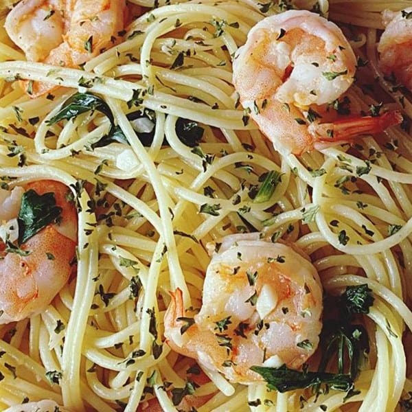 Shrimp Piccata Lunch.