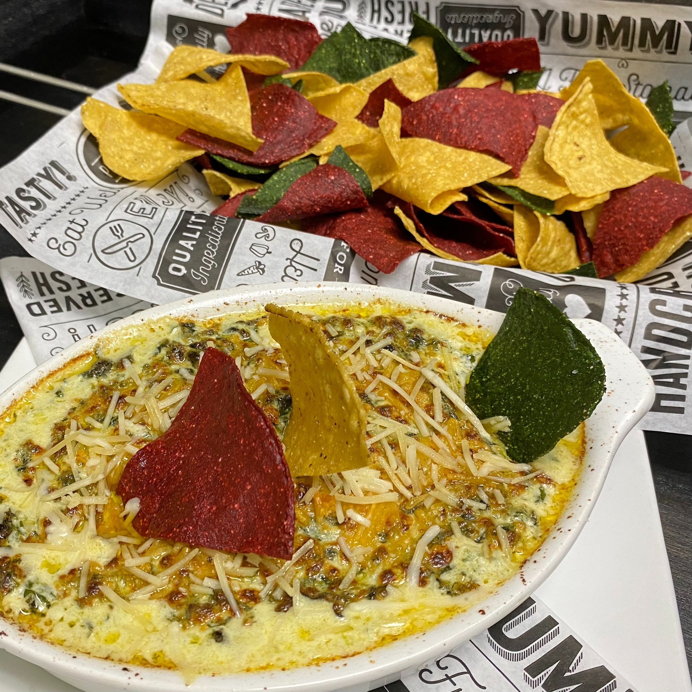 Spinach & cheese dip.