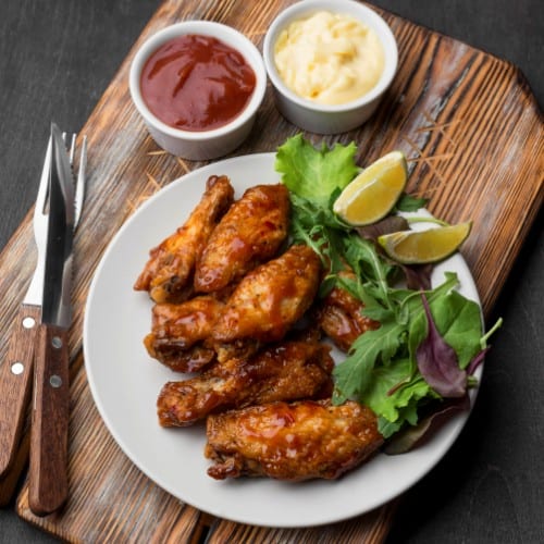 Chicken Wings Dinner.