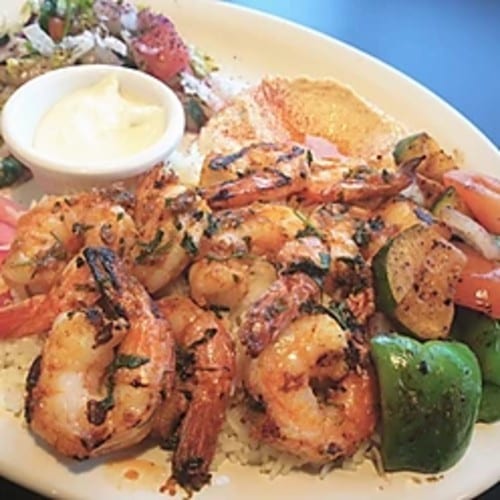 Shrimp Kabab Plate.