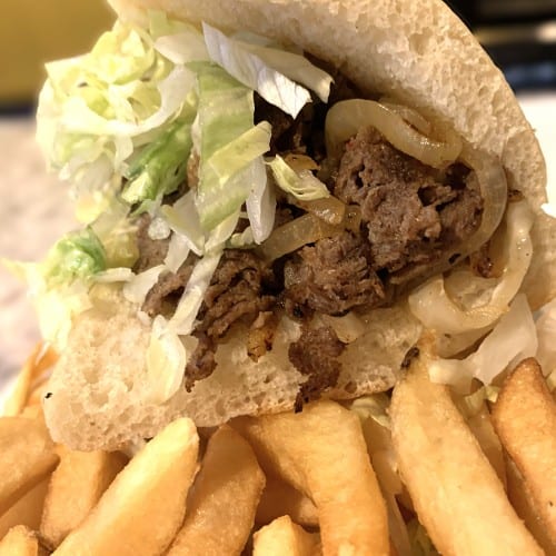 CHEESESTEAK WITH FRIES LUNCH SPECIAL.