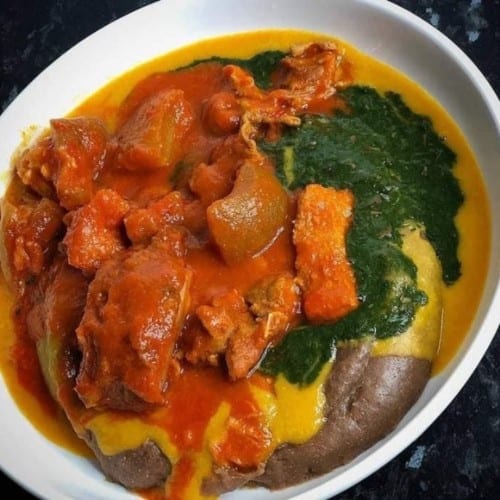 EWEDU / AYOYO with AMALA or TUO-ZAAFI.