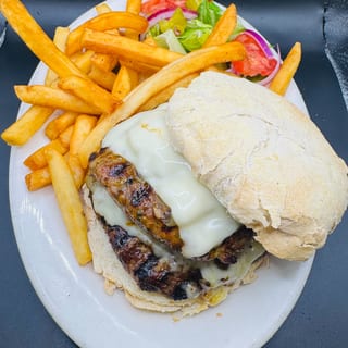 Double Moroccan Cheese Burger