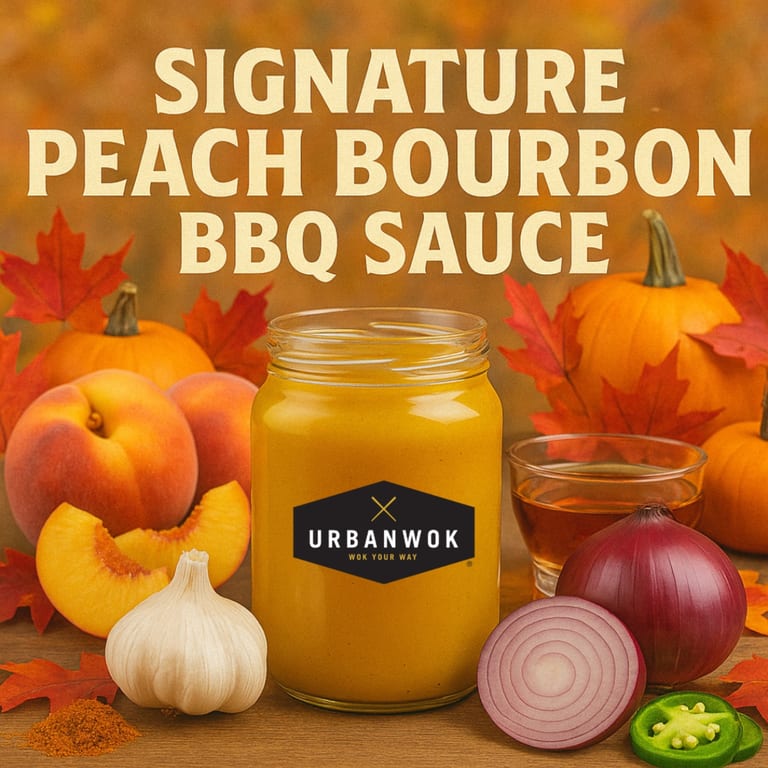 "NEW" PEACH BOURBON BBQ SIGNATURE SAUCE!