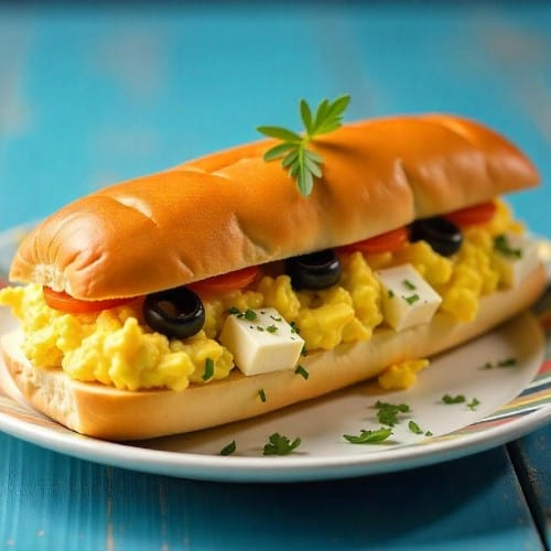 Greek Omelette Sub (Signature Subs).