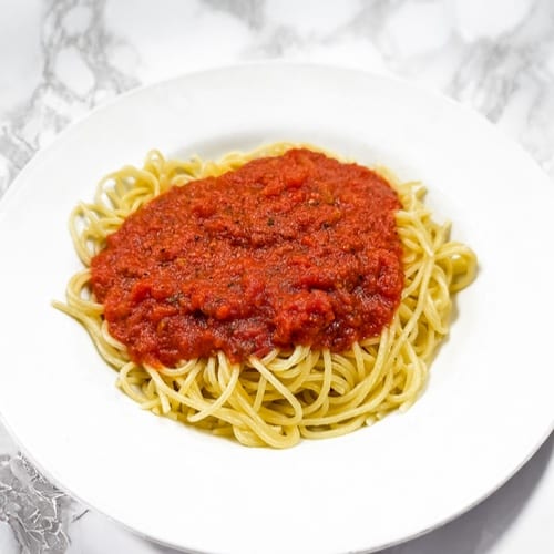 Kids Spaghetti with Tomato Sauce.