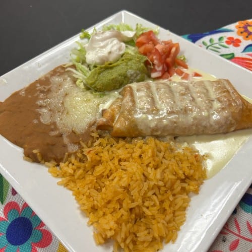 Chimichanga Plate.