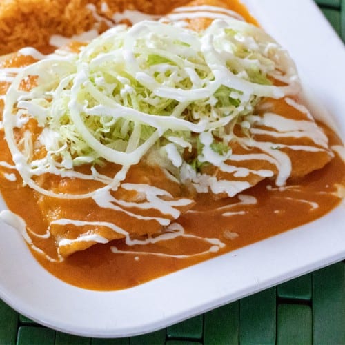 Enchiladas Rojas.