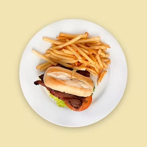 Filet Mignon Sandwich - Lomo Sandwich.