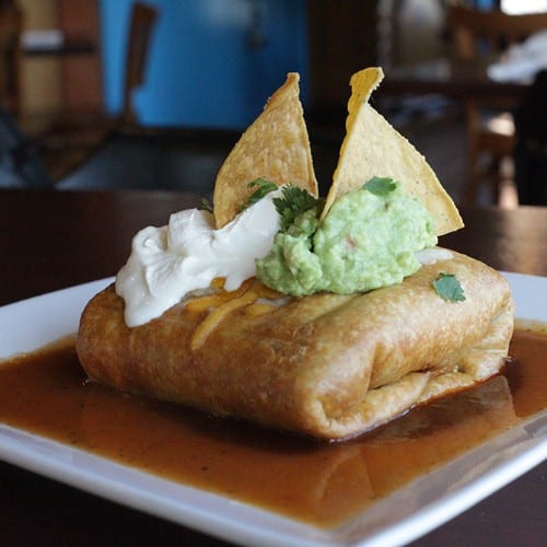 Chicken Chimichanga Dinner.