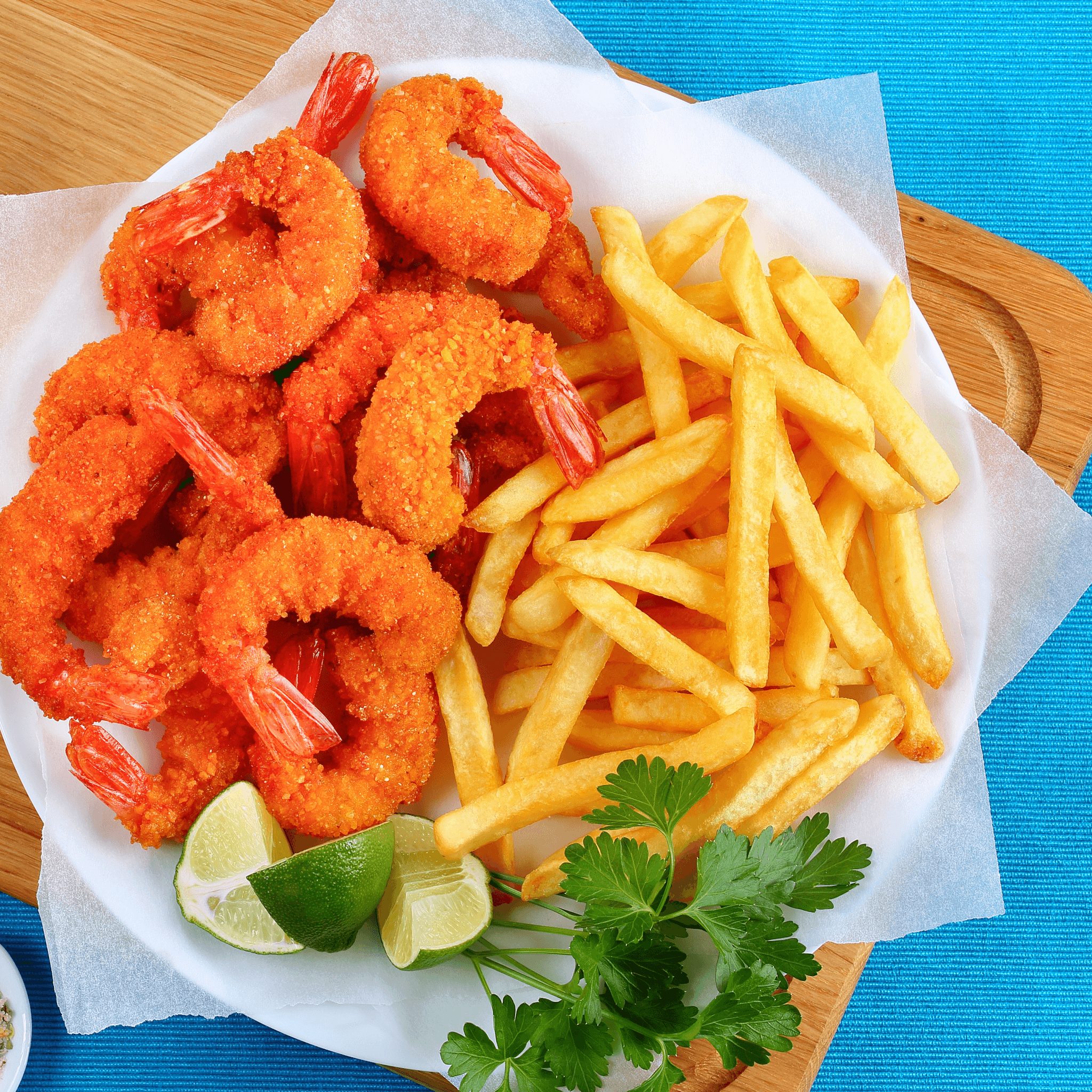 Shrimp and Fries.