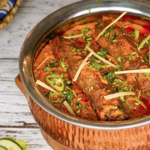 Chicken Seek Kaboob Masala.