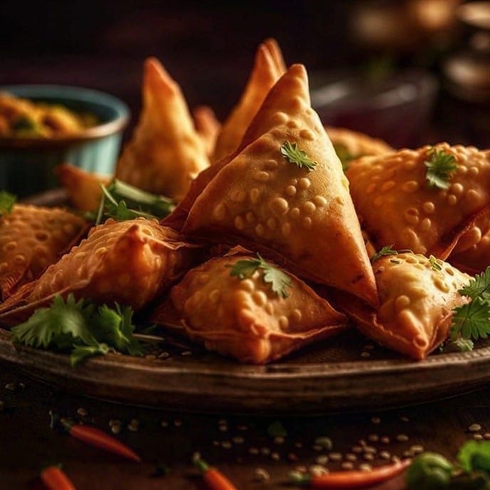 Vegetable Samosa.