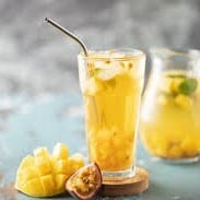 Mango Passion Fruit Tea.