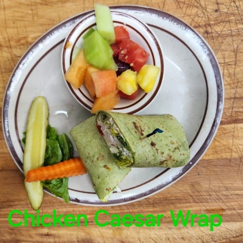 Chicken Caesar Wrap.