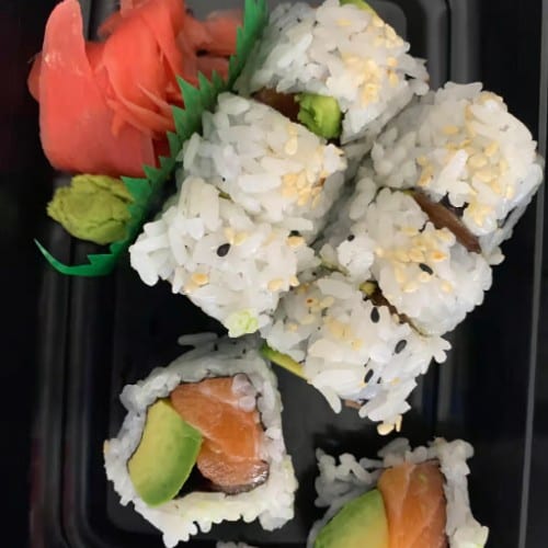 Salmon Roll or Salmon Avocado Roll.
