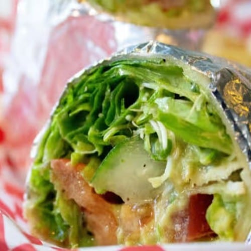 Avocado Veggie Wrap.