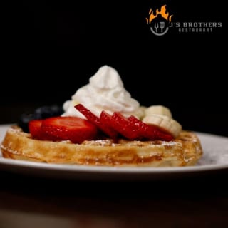 1 Waffle with 3 Toppings