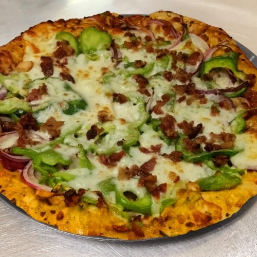 Kentucky Bourbon Chicken Pizza.
