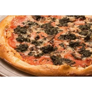 Spinach and Tomato Veggie Pizza & 1/2 & 1/2 Pizza