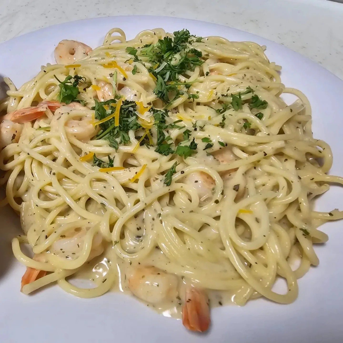 Shrimp Pasta.