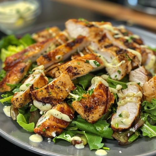 Grilled Chicken Caesar Salad.