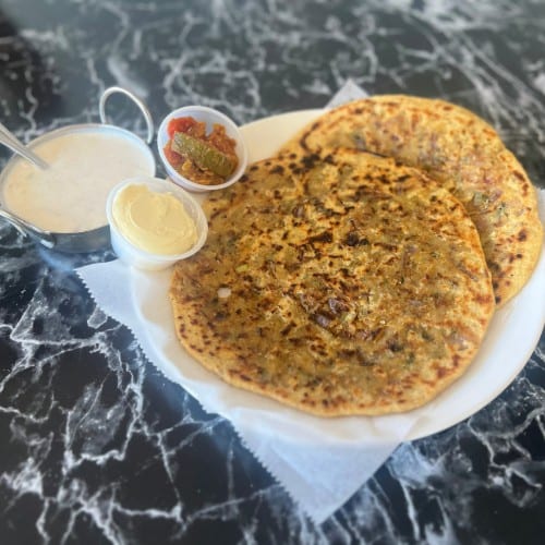 Mixed Paratha Platter.
