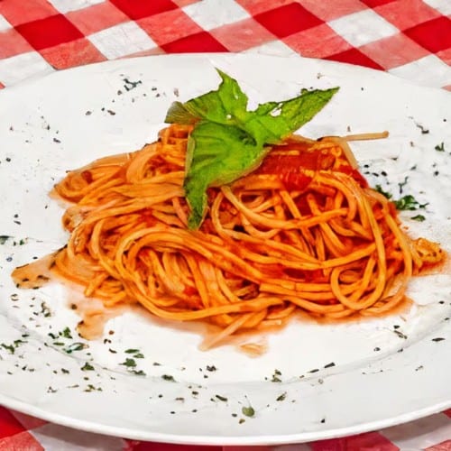Spaghetti with Marinara.