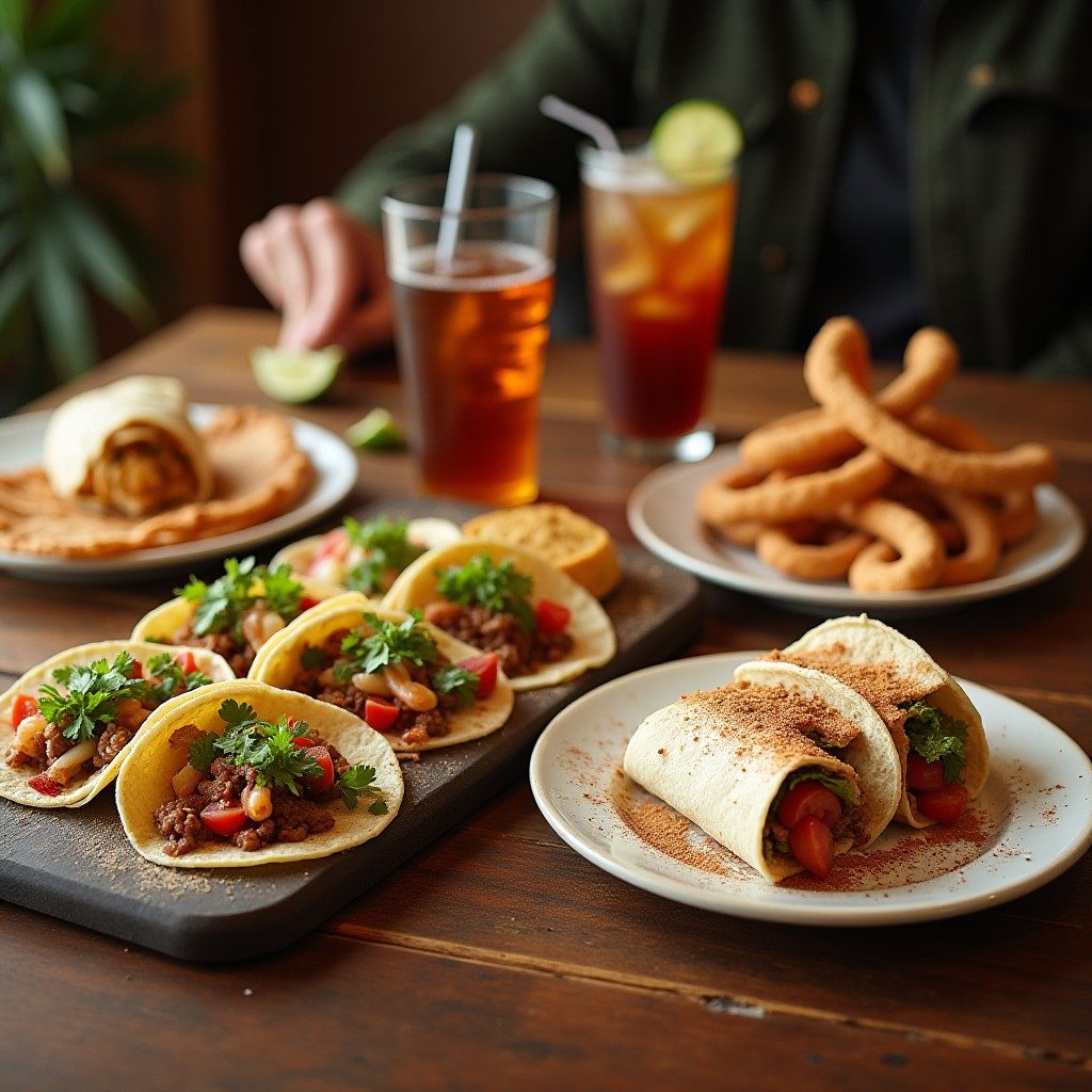 Lunch for 2.  6 tacos.