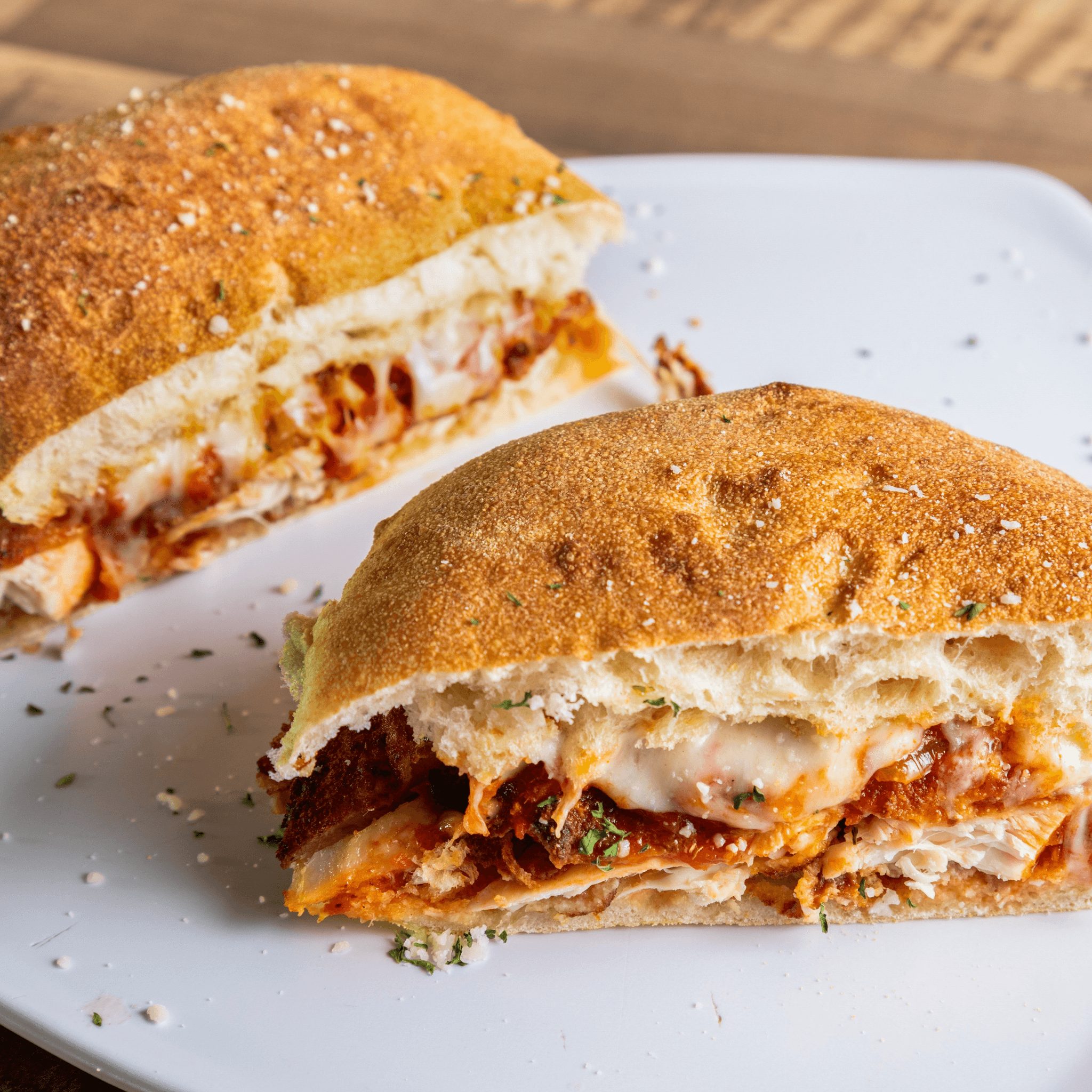 Chicken Parmigiana Sandwich.