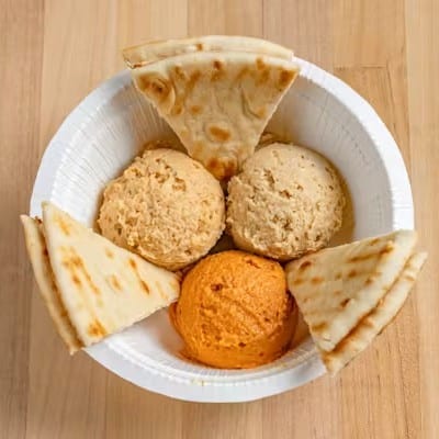 Classic Hummus & Pita Bread.