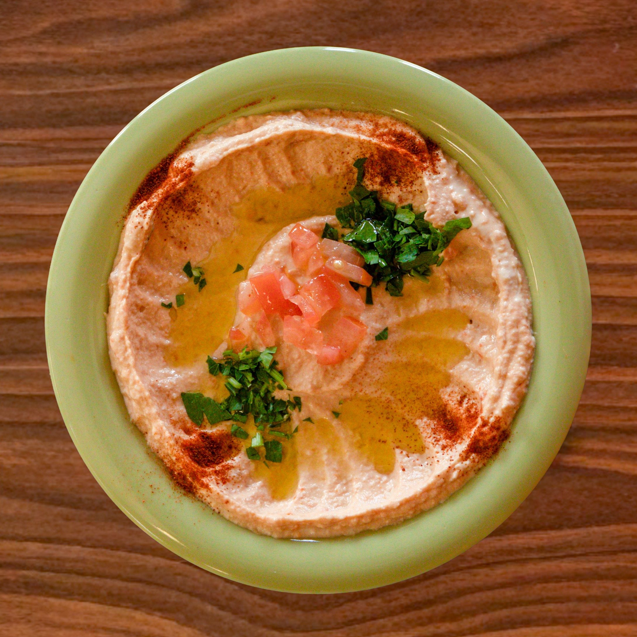 Hummus with Sun-Dried Tomatoes.