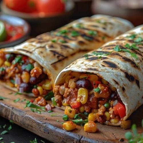 Shredded beef Birria Burrito.