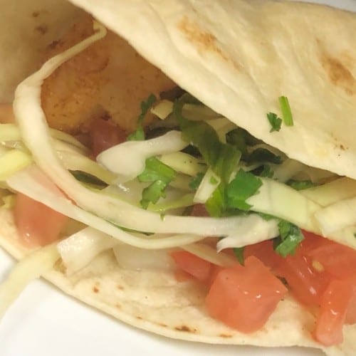 Fish Taco Side Lunch.