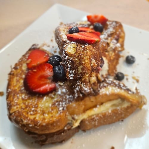 Stuffed Cheesecake French Toast.