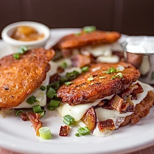 Stuffed Potato Pancake.