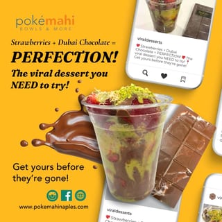 Dubai chocolate & pistachio cream strawberry cup