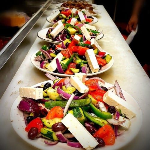 Horiatiki (Greek Village Salad).