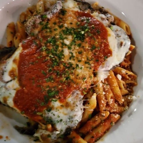 Eggplant Parmigiana.