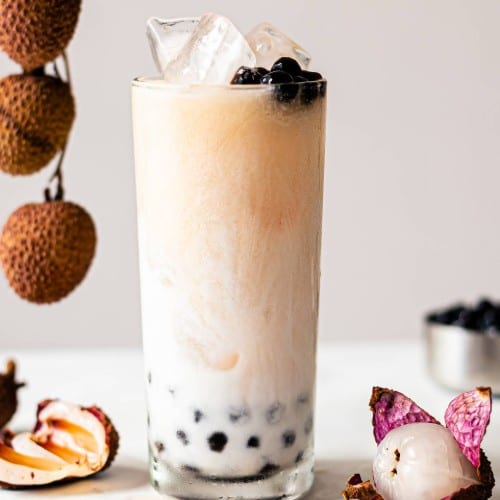Lychee Milk Tea.