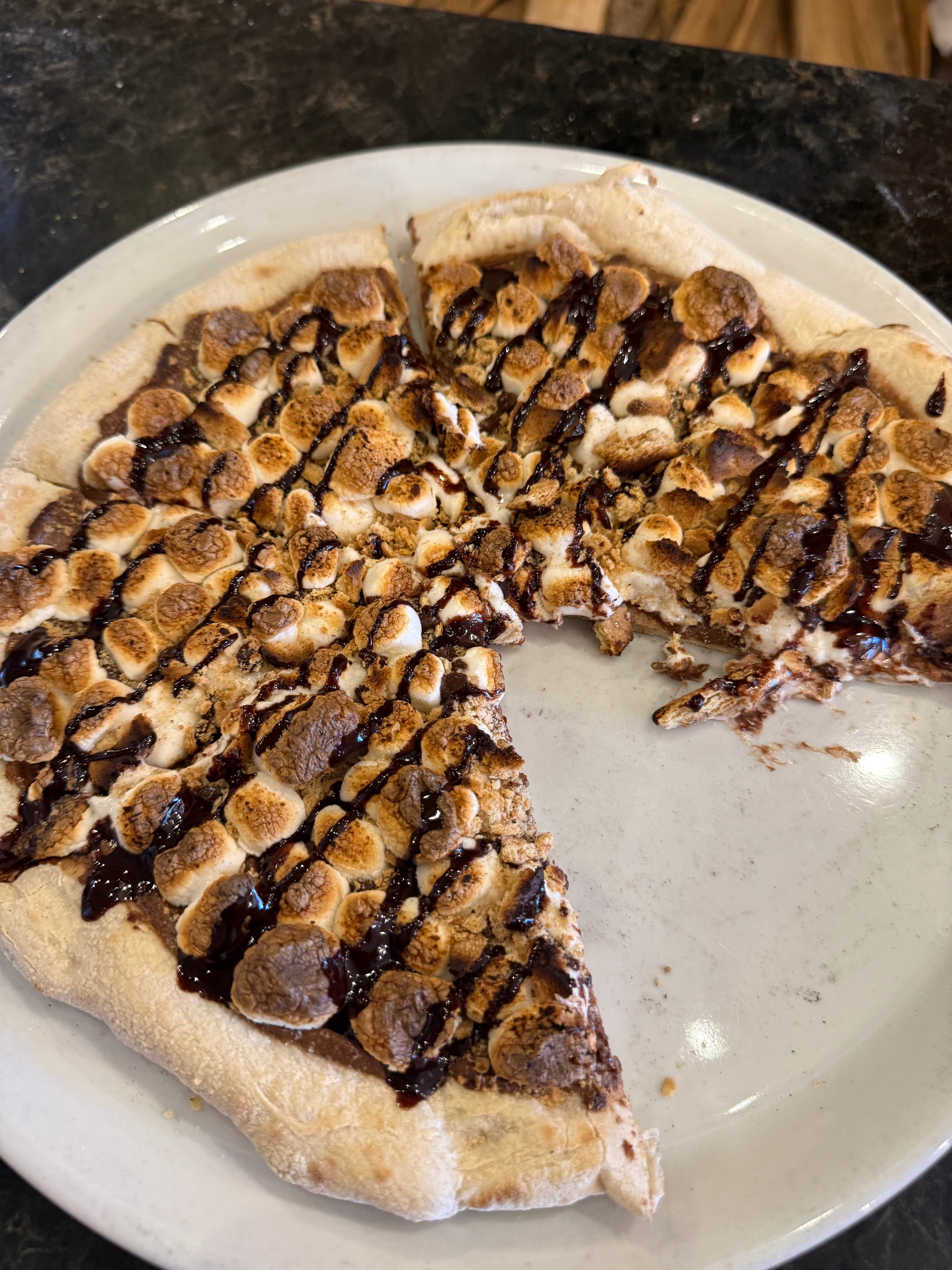 Nutella S'mores Pizza.