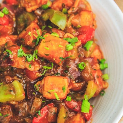 Shanghai Chilly Paneer.