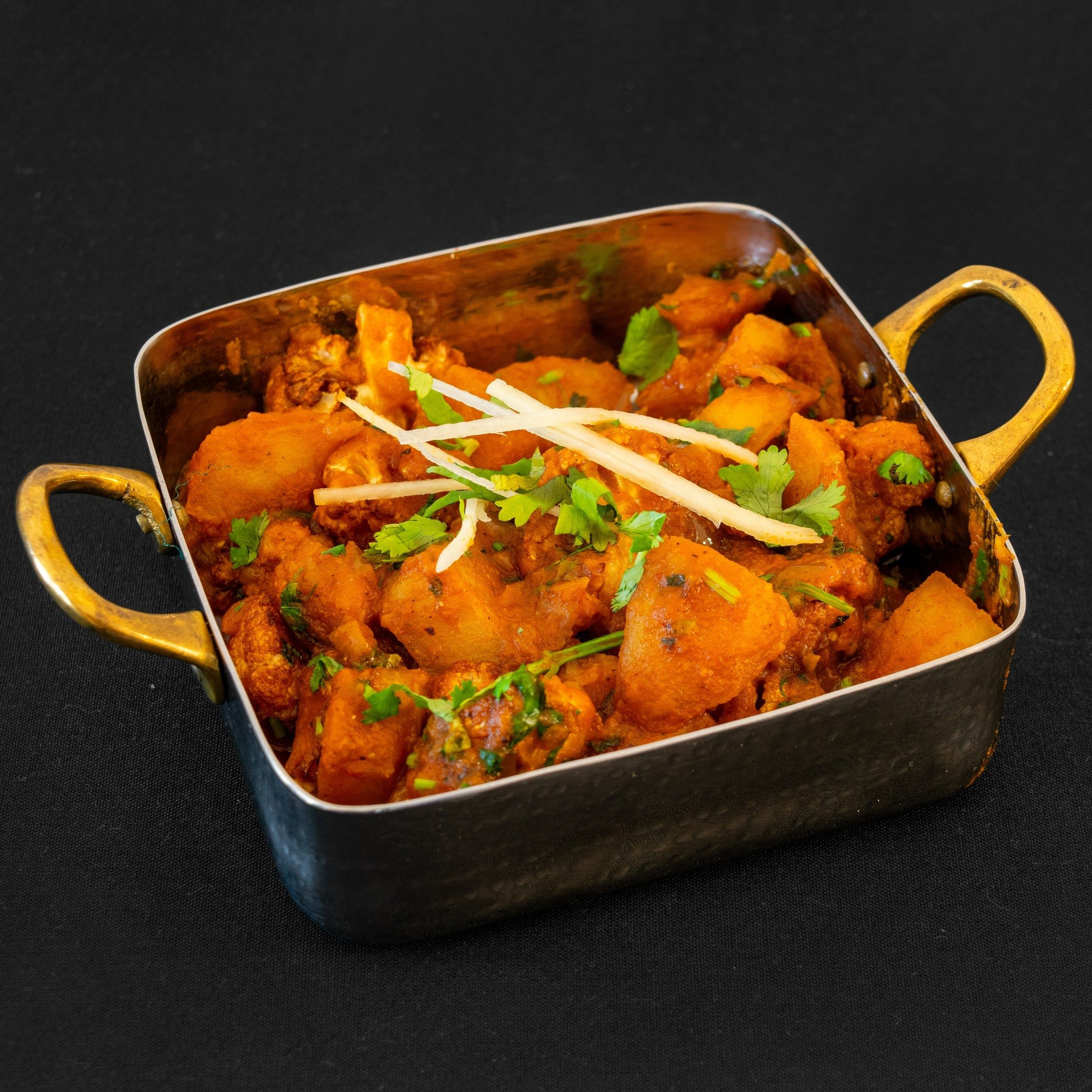 Aloo Gobi Masala Dum (Vegan).